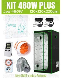 KIT ARMARIO 120X120X220 LED COSMOS 480W