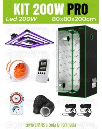 KIT ARMARIO 80X80X200 LED LUMATEK ATTIS 200W PRO 