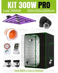 KIT ARMARIO 100X100X220 LED LUMATEK ATTIS 300W PRO 