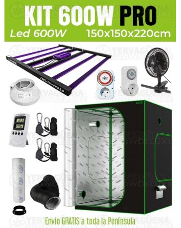 KIT ARMARIO 150X150X220 LED LUMATEK ATTIS 600W PRO 