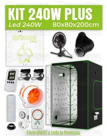 KIT ARMARIO 80X80X200 LED COSMOS 240W