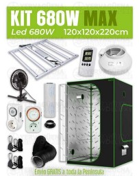 KIT ARMARIO 120X120X220 LED SPIDER KING 680W MAX