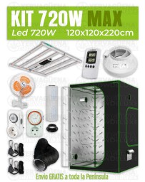 KIT ARMARIO 120X120X220 LED SPIDER KING 720W MAX