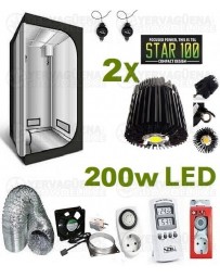 Kit Armario Completo 80x80x160 2x100w LED 